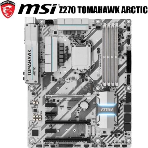 LGA 1151 MSI Z270 TOMAHAWK ARCTIC Motherbaord Intel Z270 1151 DDR4 Original Desktop MSI Z270 Mainboard 1151 M.2 PCI-E 3.0 Used