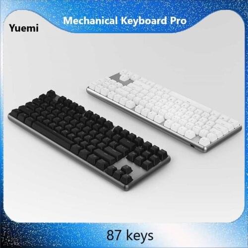 Yuemi Mechanical Keyboard Pro silent version CNC full body aluminum TTC red axis queit 1000Hz refresh rate 87 keys metal shell