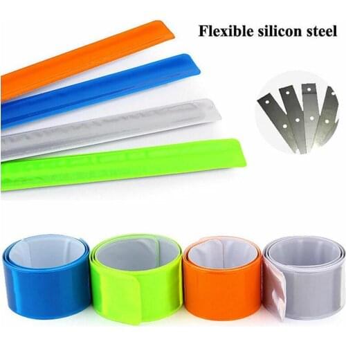 Set of 1 Reflective Snap Armbands High Visibility Reflector Ankle Running Wrist Cycling Children Safety Leg Adult Supplies P2N8
