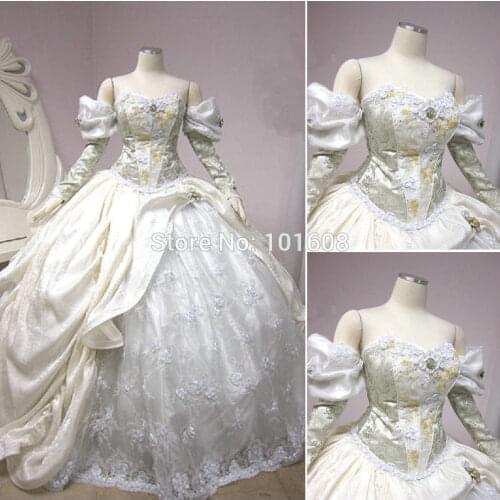 2020 New elegant Halloween Cosplay dress Colonial Georgian Renaissance Gothic Historical dress v-295