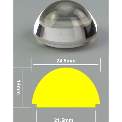 Optical Aspherical Lens Prism Diameter 24.5mm