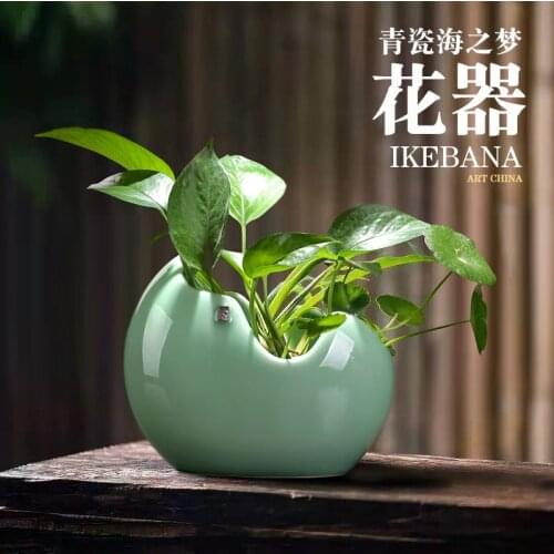 Flower arranging flower implement hydroponic floret bottle ceramic vase porcelain vase decoration furnishing articles