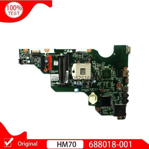 Original 688018-501 688018-001 For HP CQ58 2000 2000-2204TU Laptop Motherboard PGA 989 HM70 DDR3