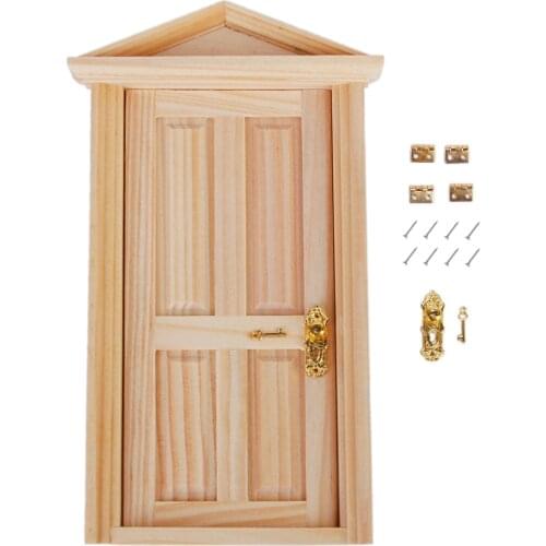 12 Pieces Dollhouse Cabinet Door Hinges, with 48pcs Screws, for DIY Dolls House Mini Jewelry Chest Gift Box Decorative