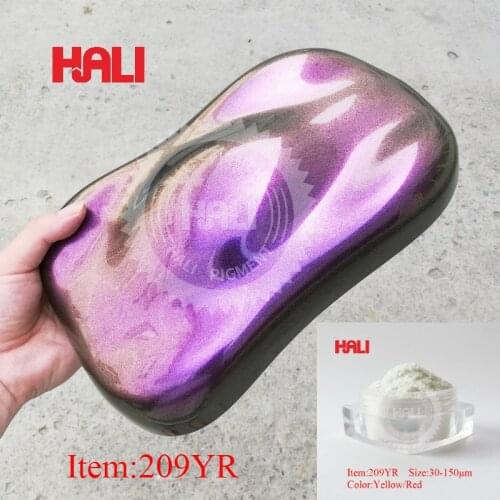 Chameleon pigment chrome pearl powder chrome color shifting pigment for car paint,item:209YR,1lot=10gram