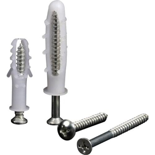 Plastic expansion pipe screw bolt up plug stopper is 6/8 mm tapping screw sleeve assembly of stainless steel screws