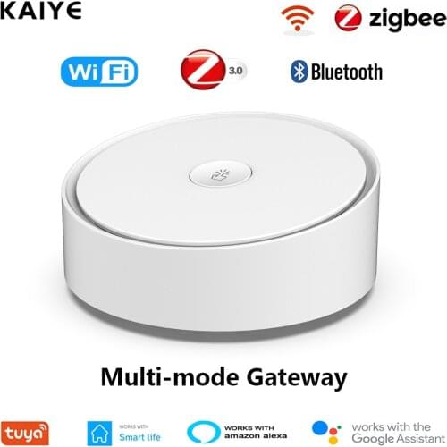Tuya Zigbee Hub Multi-mode Gateway WiFi Bluetooth Mesh Hub Smart Home Bridge Tuya/Smart life APP Control for Alexa Google Home