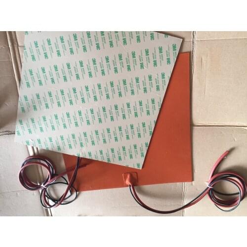 Silicone heater stampante 3d letto riscaldato 700*700mm 230v 1800w 3m adhesive 100k termistore 1000mm filo di piombo oil heater