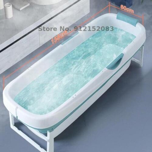 Adult Foldable Bath Bucket Household Extended Bath Bucket Whole Body Sweat Large Bath Bucket Can Sit In Bathtub Basin