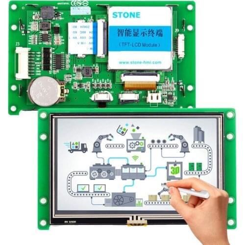 TFT LCM 4.3 Inch Touch Screen Module Work With ARM/PIC/Any MCU And TTL / USB Interface
