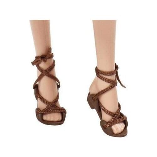 For barbie flat shoes Various Fashion Colorful Sandals Copy Crystal High Heels Shoes For Barbie Doll Accessories Clothing Prop