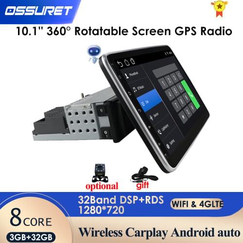 4G Universal 1 Din Car Multimedia Player 10inch Touch Screen Autoradio Stereo Video GPS WiFi Auto Radio Android Video Player Map