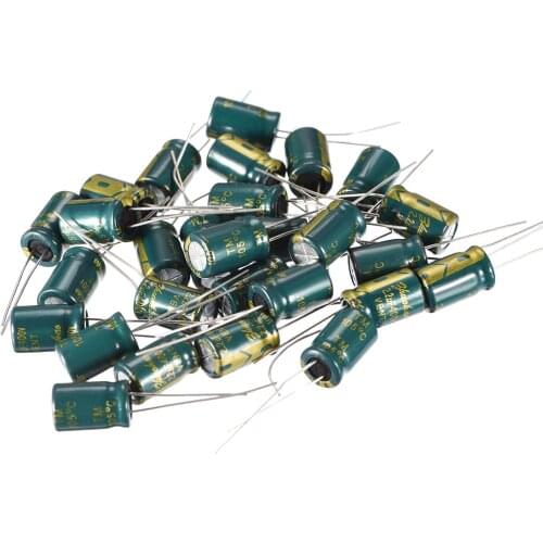 Uxcell 25V 35V 400V 2.2 10 22 100 220 470 1000uF 36 Electrolytic Capacitor for DIY Project Soldering 2.2uF 8x12 30pcs