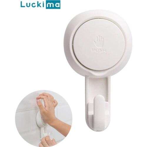 Vacuum Sucker Wall Hook Removable Suction Hooks Punch-free Storage Holder Door Hanger Waterproof Clothes Hats Towel Hooks