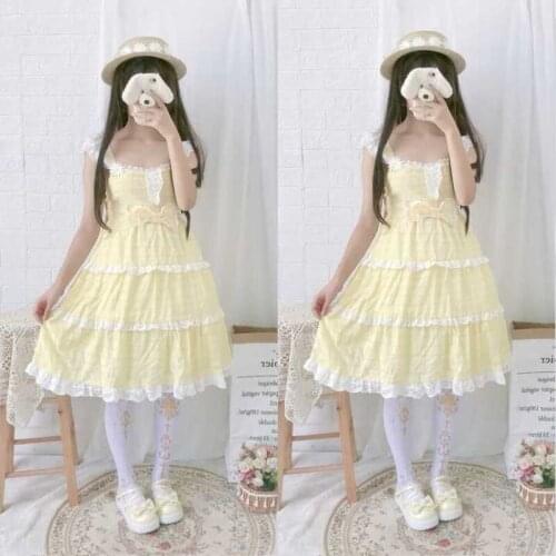 Sweet lolita shoes vintage round head flat platform women shoes cute bowknot cross bandage kawaii shoes loli cosplay kawaii girl