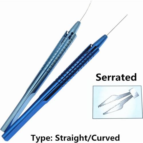 Serrated forceps Ophthalmic Capsulorhexis forceps Intraocular eye Surgical Instrument