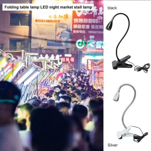 1pcs USB Led Desk Lamp Mini Creative Clip-On Flexible Bright Led Lamp Market Stall Lamps Universal Hose Clip Nail Light