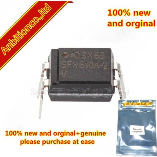 10pcs 100% new and orginal SFH610A-2 SFH610A Optocoupler, Phototransistor Output, High Reliability, 5300 VRMS DIP-4 in stock