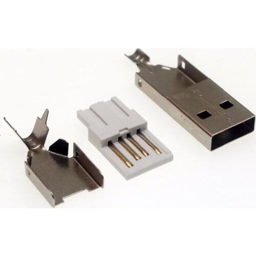 130set 3 IN 1 USB-A male plug connector 36.5mm long