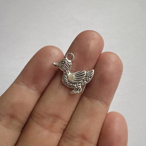 30pcs Cute Charms Small Duck Pendants For Findings Jewelry Making Diy Necklace Aesthetic Accessories Handmade Gifts Women Gifts