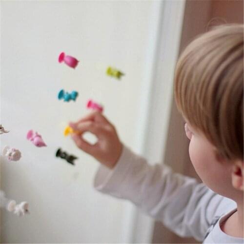 5PCS Random Suction Cup Mini Animal Model Dolls Toys Plastic For Kids Little Figures Action Cute Cartoon C2I1