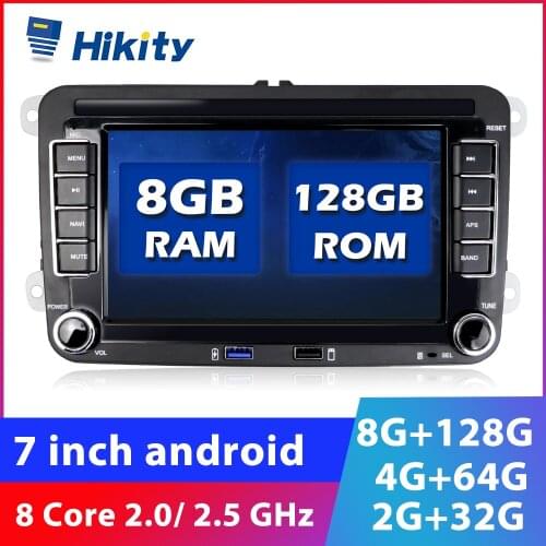 Hikity 2 Din Android Canbus Car radio GPS MP5 Player For VW/Volkswagen/Golf/Polo/Tiguan/Passat/b7/b6/SEAT/leon/Skoda/Octavia