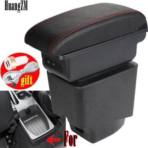 For Renault Captur Armrest box accessories Storage box with cup holder ashtray with USB 2018 2019 2020