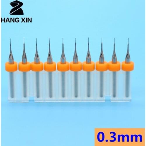 PCB milling cutter 0.3mm 0.4mm 0.5mm fish tail milling cutter corn milling cutter tungsten carbide mini end mill engraving CNC