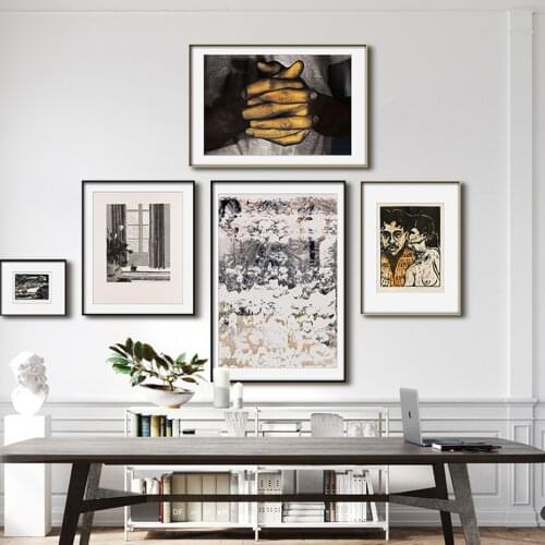 Oil Painting on Canvas Handmade Abstract Figure Picture Art Prints European Style Posters Dining Living Room Wall Painting Decor