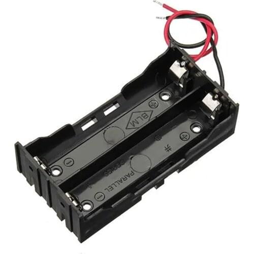 3PCS Hot Sell 18650 Power Bank Cases 2X 18650 Battery Holder Storage Box Case 2 Slot Battery Container With Wire Lead