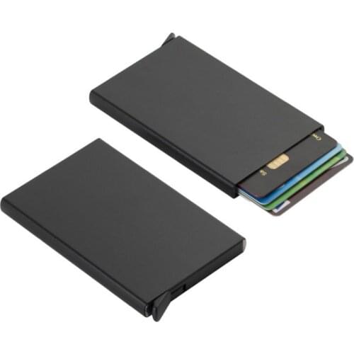 Metal Women Men Business Card Holder Creative Aluminum Holder Metal Box Men Credit Business Card Case Wallet Multicolor Bag 2021