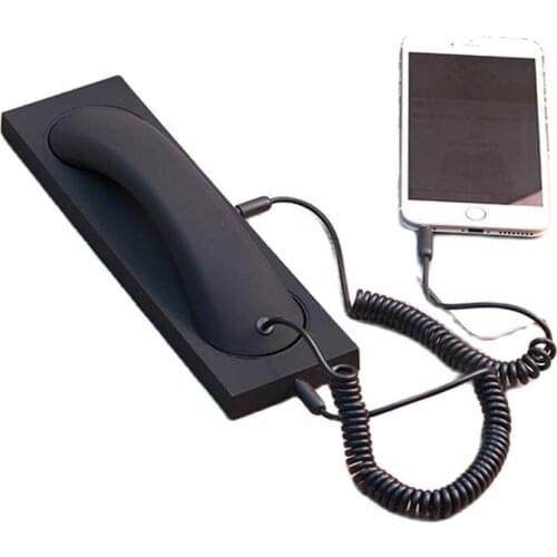 Fashion Retro Phone Handset Mic Retro Telephone Cell Phone Handset Receiver For Mobile Prevention Radiation