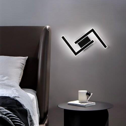 Wall lamp LED indoor loft living led inside bedroom Wall lights decoration bedside Light home fixture black Modern sconce WF1021