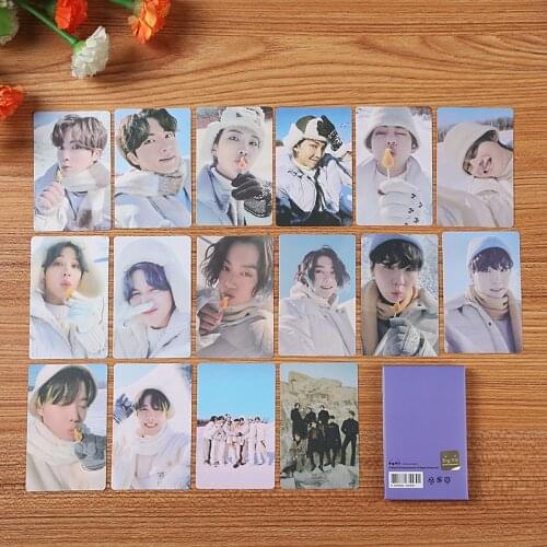 New Kpop Bangtan Boys Card 2021 Winter Package Lomo Card New Album Box Small Card Set All Styles Collective Photocard Postcard