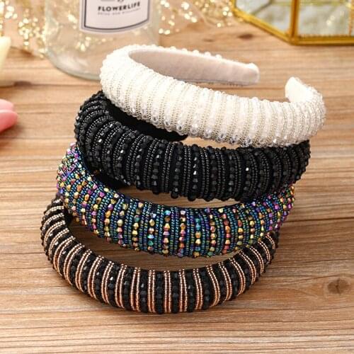 New Ladies Headband Rhinestone Headwear Wedding Hair accessories Tiara Jewelry Bride Hair ornaments Handmade Dress Accessories