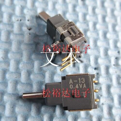 Original new 100% A-13 A13HH toggle switch 3pin 3gear locking hook gold-plated 0.4VA waterproof