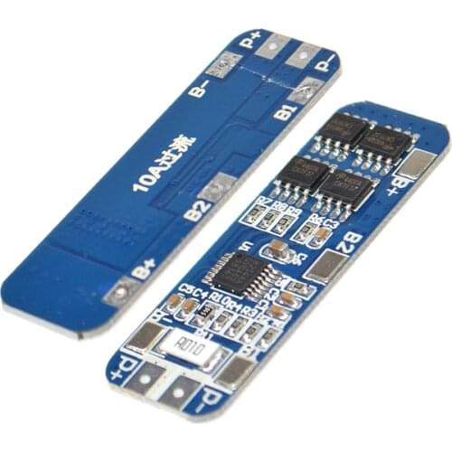3 Series 12V18650 lithium battery protection board 11.1V 12.6V anti-overcharge, over-discharge peak 10A over-current protection