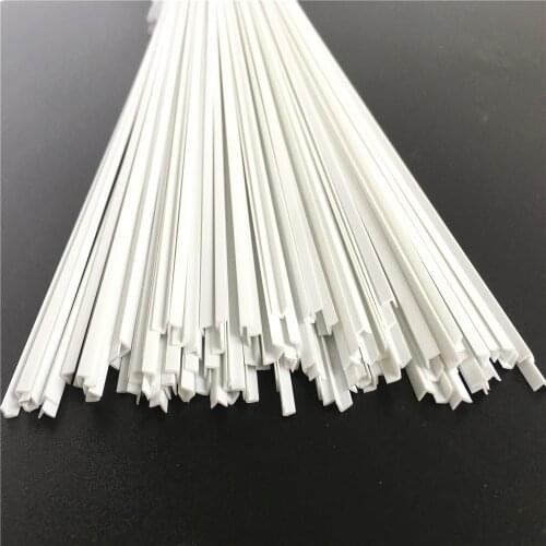100pcs Scale ABS Smooth L-shape ,special Shape Dia 2mm 3mm 4mm Length 50cm Bar For Architectural Model Layout Making Materials