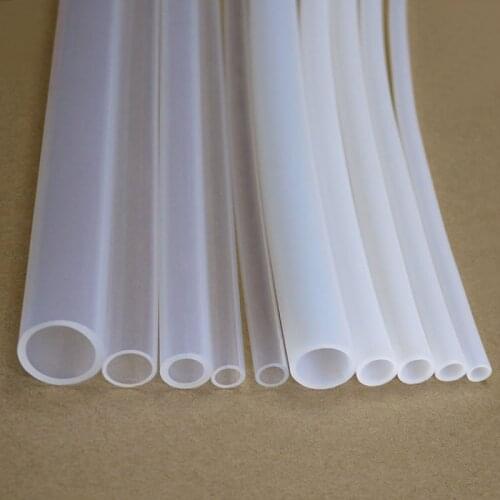 PTFE Tube White ID 16mm x 18mm OD F46 Insulated Heat Protect Transmit Hose Rigid Pipe Temperature Corrosion Resistance 600V