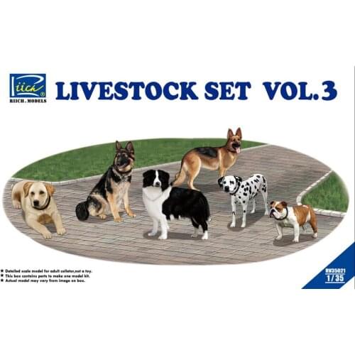 Riich Models RV35021 1/35 Livestock Set Vol 3 model kit