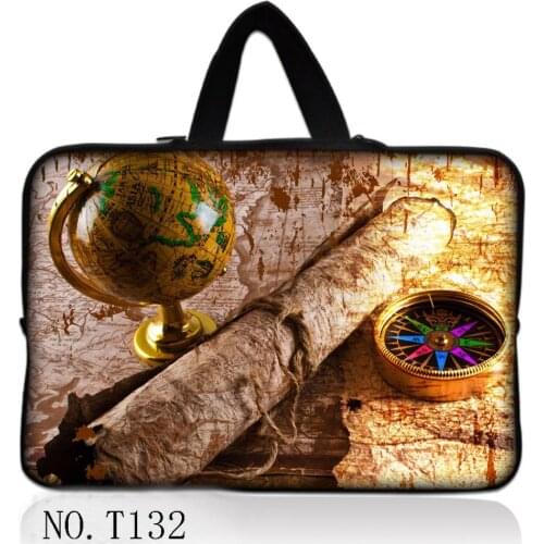 Map Globe Laptop Handbag Sleeve Case 13.3 13 14 15.6 15 17 inch Bag Notebook Carrying Bags Case For Macbook Air Pro