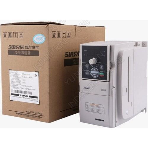 SUNFAR VFD 0.75KW 750W 220V 1PH 3PH 1000Hz VVV/F SVC Universal Frequency Converter Controller For Router Spindle Air Blower