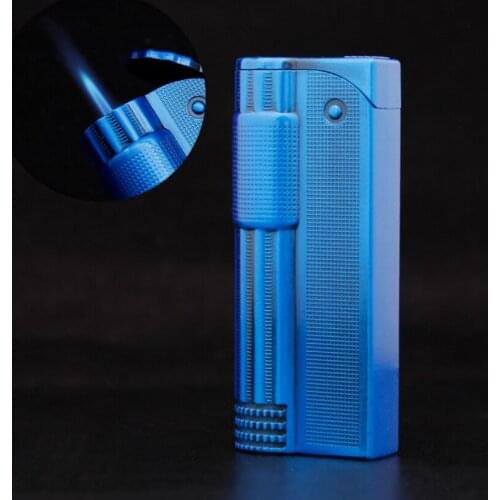 COOL Retro gas cigarette lighter Creative windproof straight turbo jet flame torch cigar inflatable Stove kitchen candle igniter