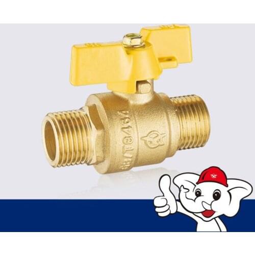 1/2 Factory direct sales Double outer wire gas valve Butterfly handle ball valve Natural gas valve dedicated