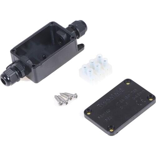 1pc 2 Way IP66 Outdoor Waterproof Cable Connector Junction Box With Terminal 450V good waterproof function 2021 NEW