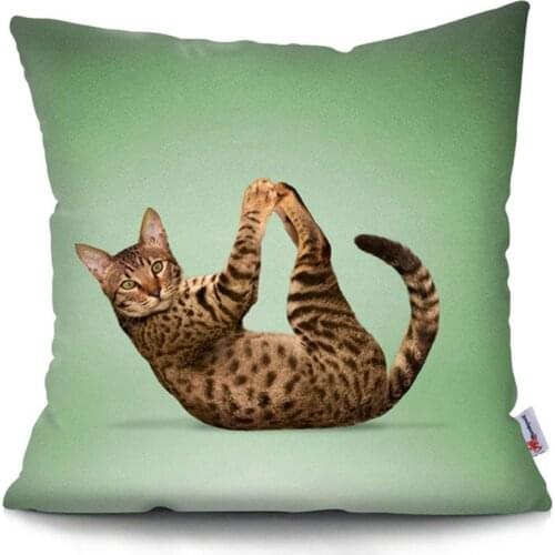 1pcs Cute Dog Cushion Cover Funny Pillow Cases Animal Printing Pillowcases Car Sofa Decorative Pillow Polyester Throw Pillowcase