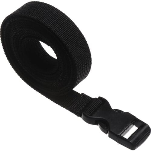 1PC Durable Black Nylon Travel Tied Cargo Tie Release Buckle Tighten Belt Strap Cam Buckle Travel Tied Kits Outdoor Camping Tool