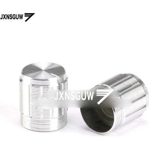 10PCS Silver 15*16.5 potentiometer knob rotary switch volume adjustment knob hat