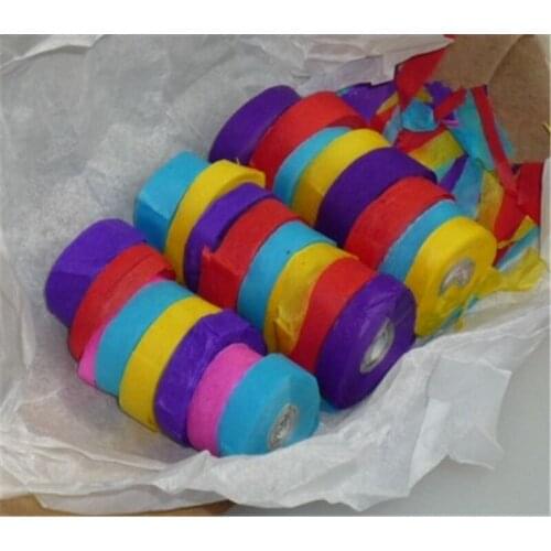 15pcs/Pack Paper Spider Silk Magic Tricks(White/Multi Color Available , 24 Strands)Throw Streamers Trick Magic Accessories Prop