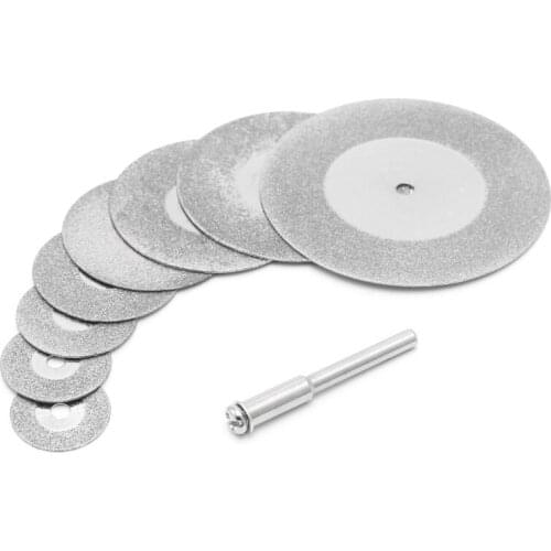 5pcs 18mm Diamonte Cutting Discs & Drill Bit Shank For Rotary Tool Blade